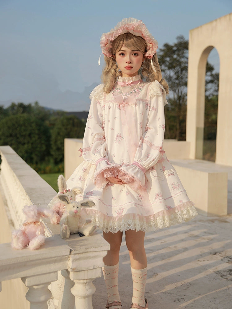 Mademoiselle Pearl~Rose Garden~Elegant Lolita Dress Bridal Floral Dress 29098:396192