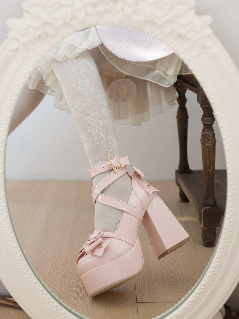 Beauty Bunny~Star Prayer~Kawaii Lolita Shoes Round Toe Summer Heels 32706:446694