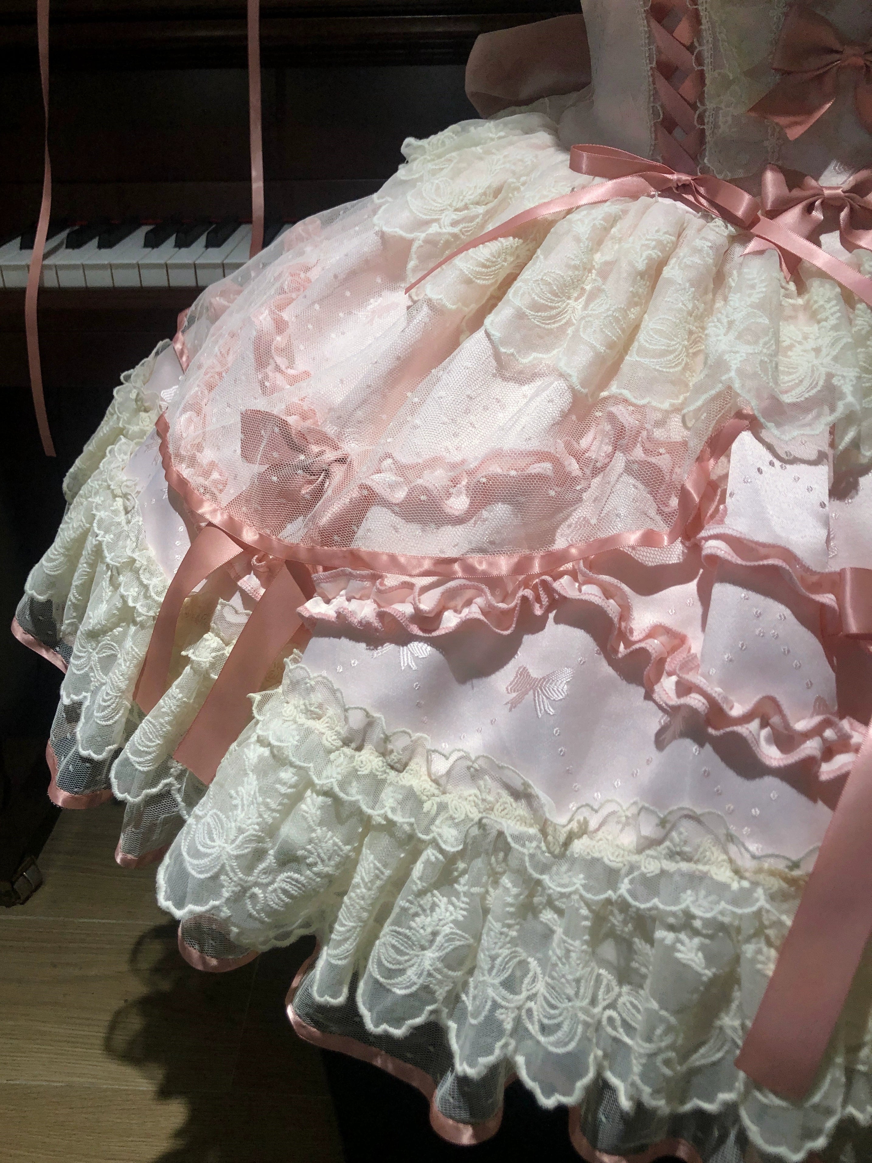 Sugar Girl~Dreamy Butterfly~Ballet-style Sweet Lolita JSK Dress With Large Bow Trailing 43046:763376