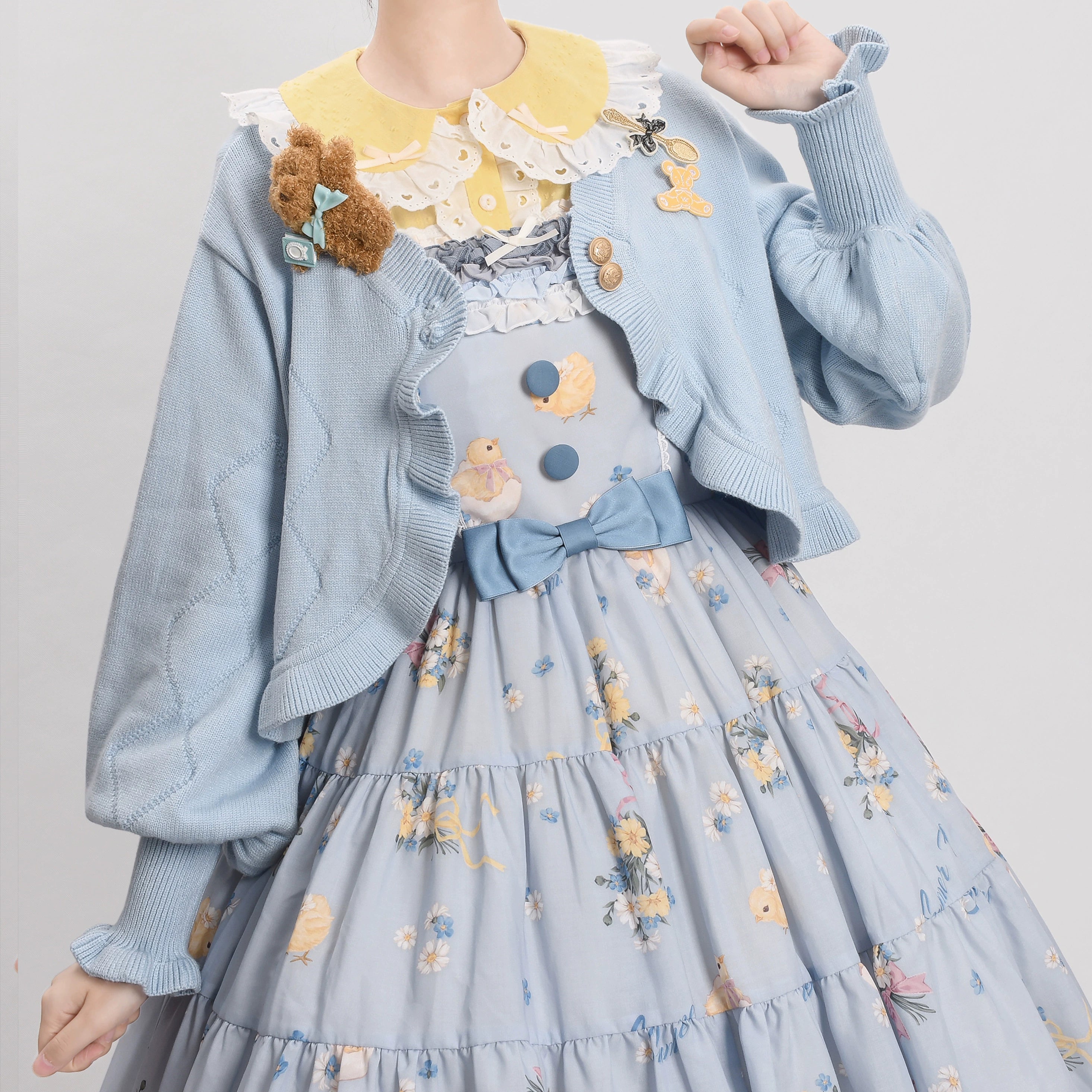 MIST - Cookie - Vintage Lolita Cardigan, Short Sweater 31538:369550