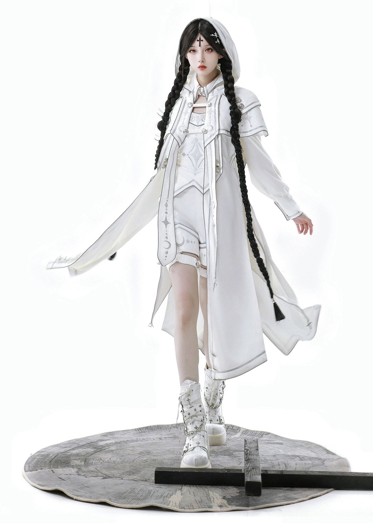 Cornfield Lolita - Bionic Dimension - Ouji Lolita Shorts Suit Punk Lolita Cape Set
