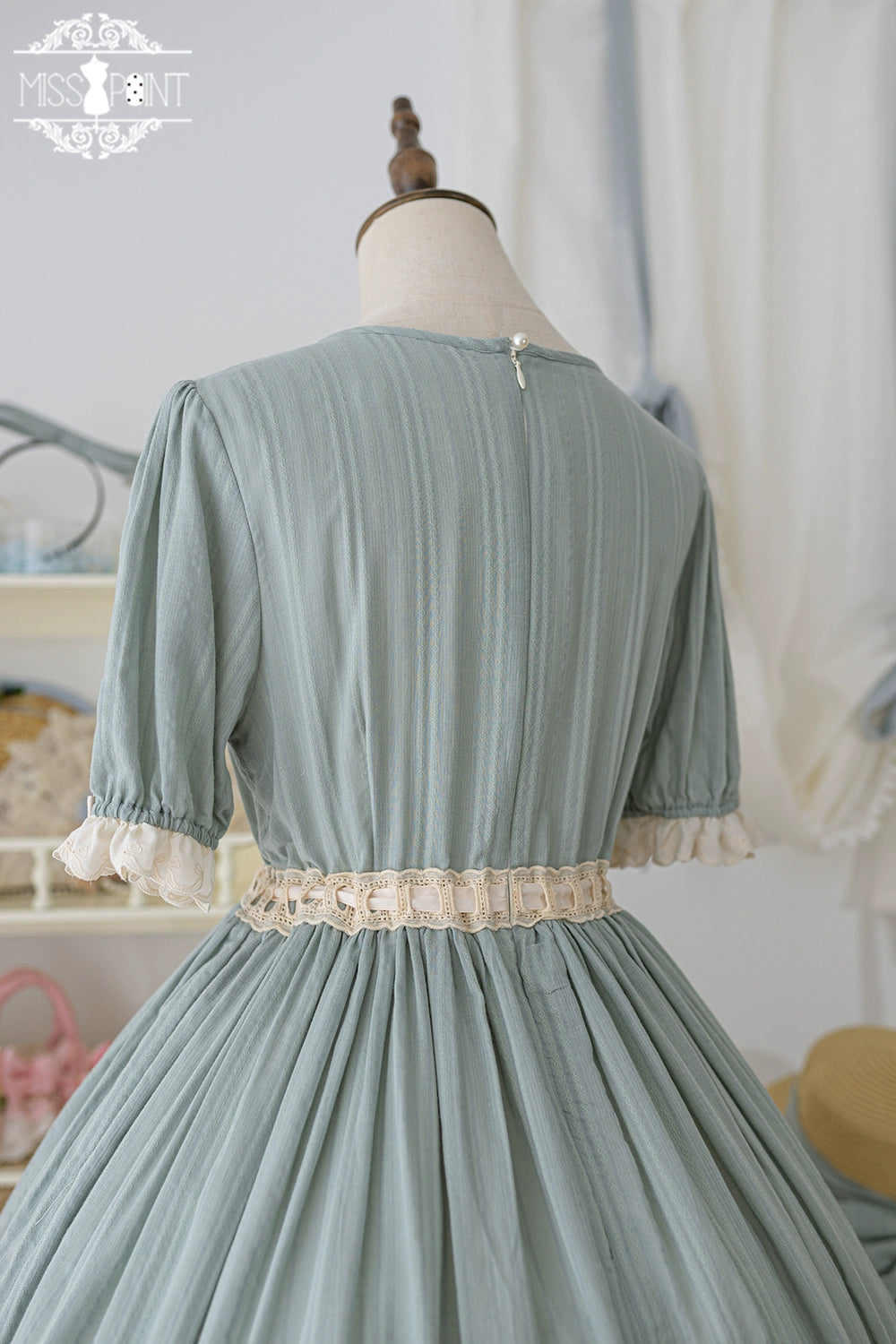 Miss Point~Customized Elegant Lolita OP Dress Cute Daily Girl Short Lolita Dress