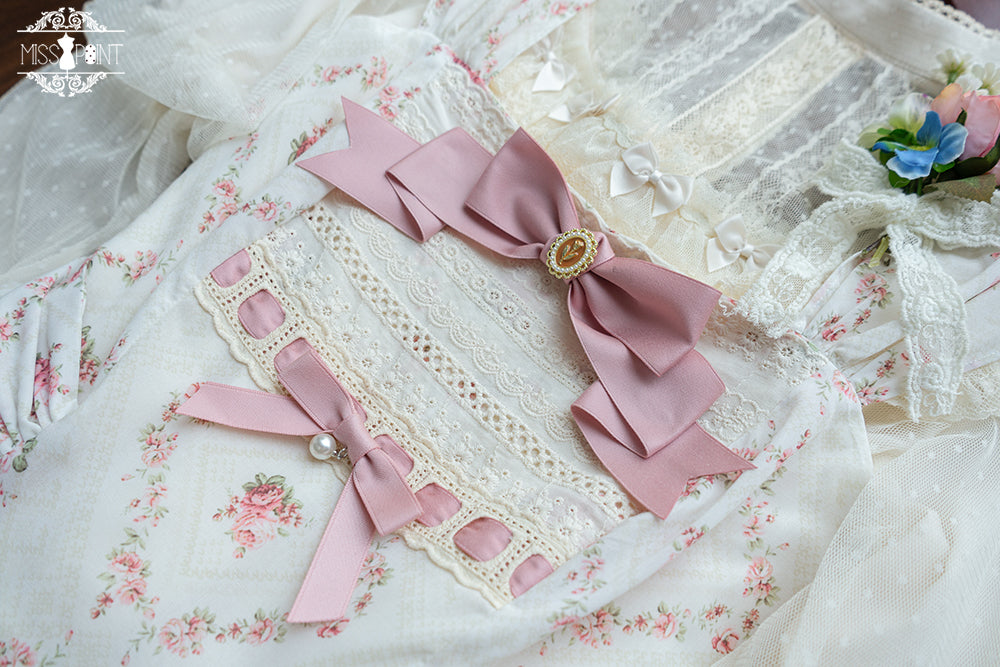 Miss Point~Customized Wood Rose 2.0 Elegant Vintage Jumper Dress 21392:302628