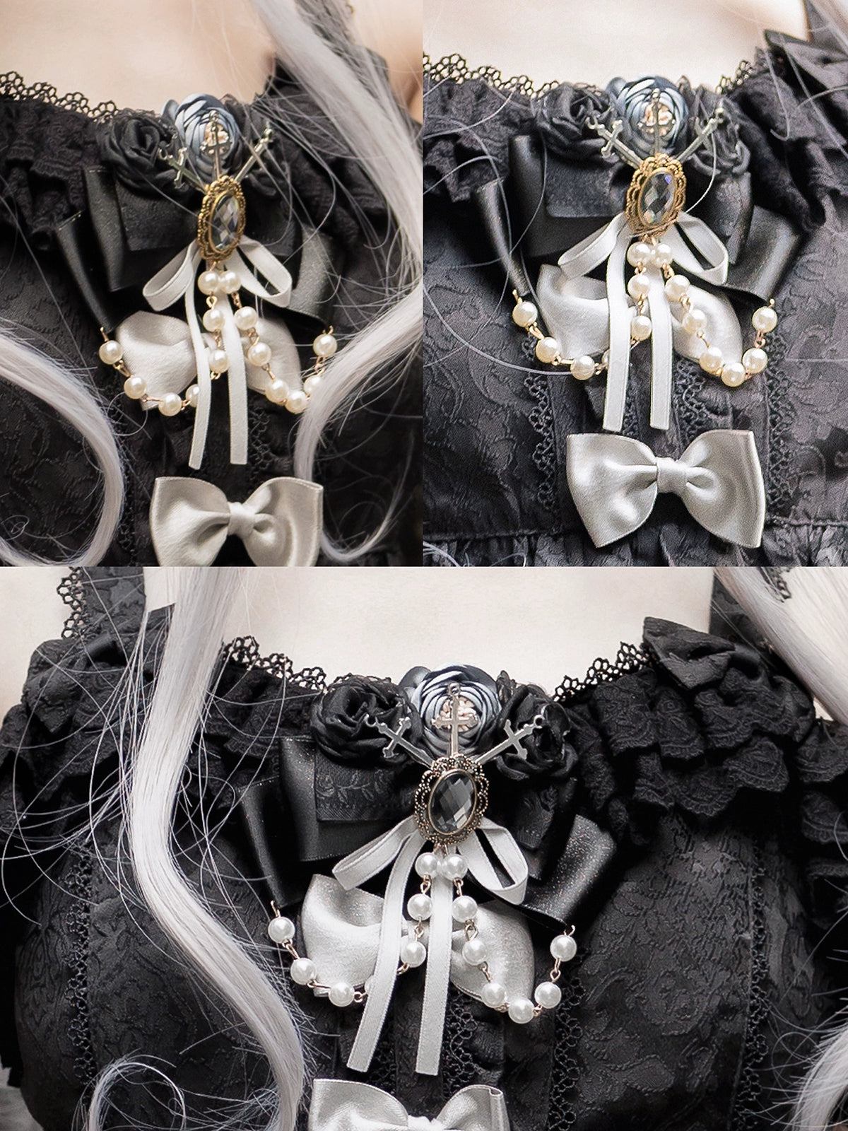 Luna Planetarium - Evil Fang - Gothic Lolita Accessories Brooch Necktie Clip KC Hat