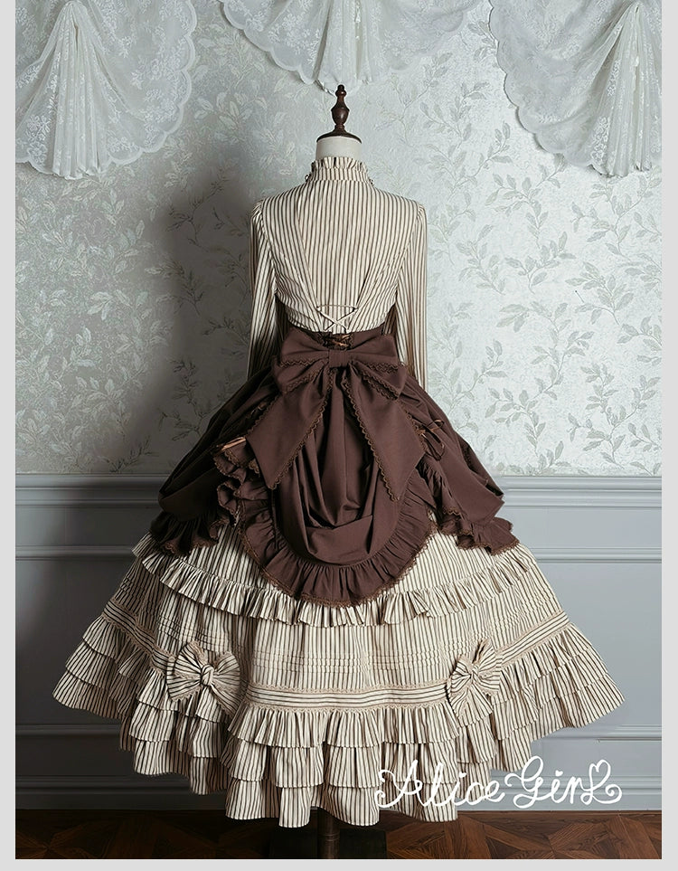 Alice Girl - Duke of Victoria - Classic Lolita SK & Overskirt Set 44092:794851