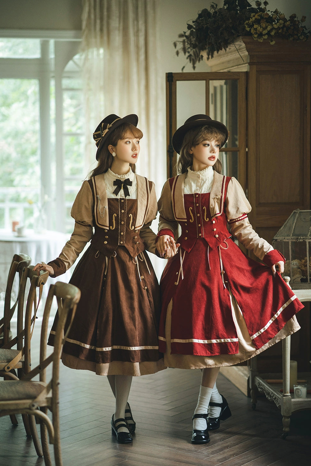 Miss Point~Golden Movement~Elegant Lolita Fishbone Skirt Customized 32242:381264