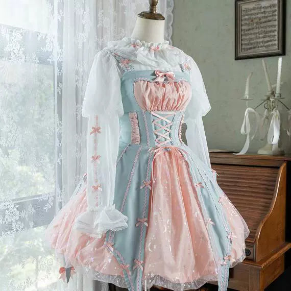 Lemon Honey - Halloween Gothic Lolita Jumper Dress, Pumpkin-inspired Dress 39230:629462