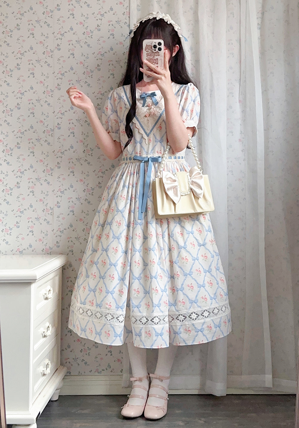 (Buyforme)Miss Point~Happy Summer Elegant Lolita Floral OP Dress 17704:244726