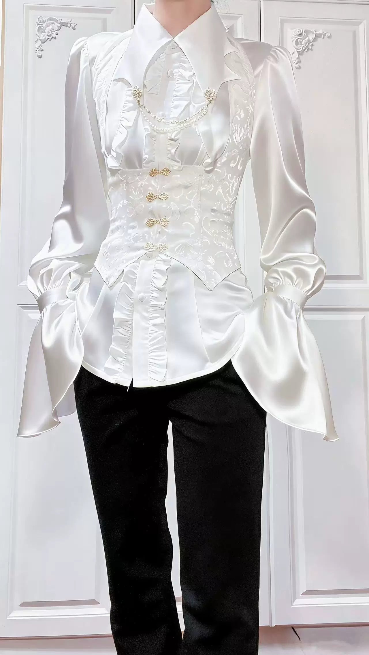Vampire Knight - Gothic Lolita Shirt, Batwing Collar 44450:808794