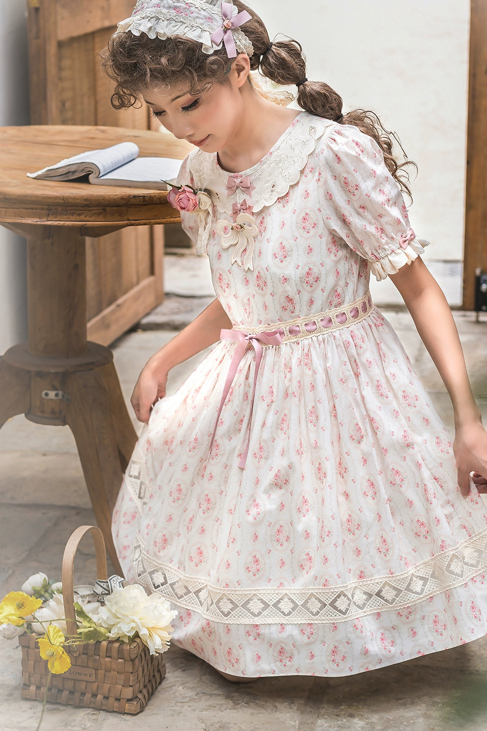 Miss Point~Customized Elegant Lolita OP Dress Cute Daily Girl Short Lolita Dress 35670:519516
