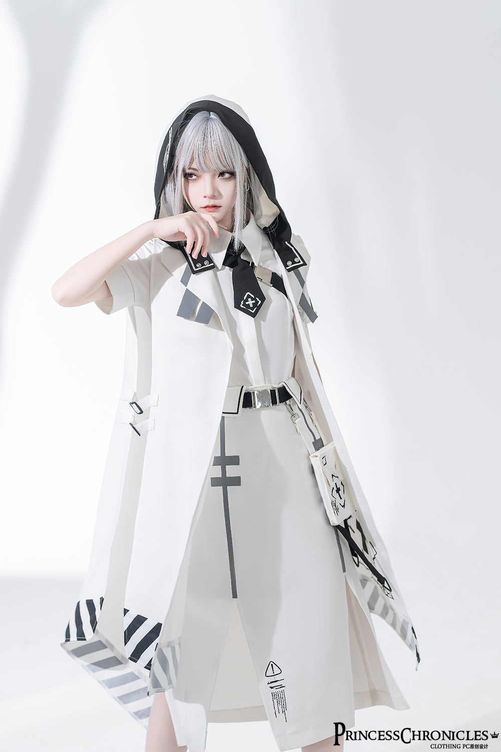 Princess Chronicles - Dry sea and Ashlar - Ouji Lolita White Cloak Set
