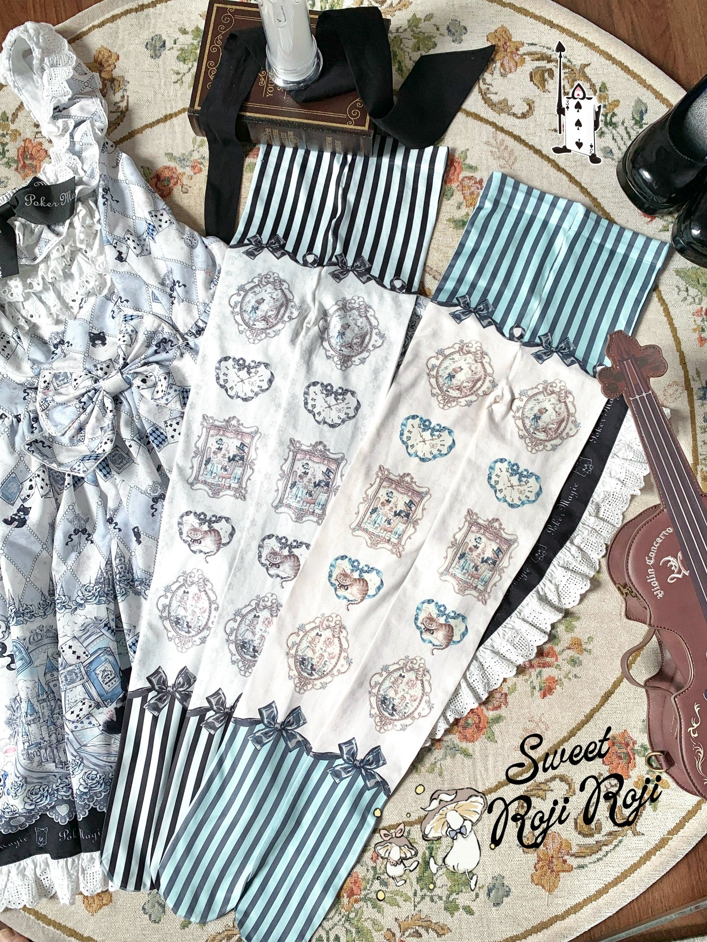 Roji Roji - Frame Printed Lolita Pantyhose 44251:800393