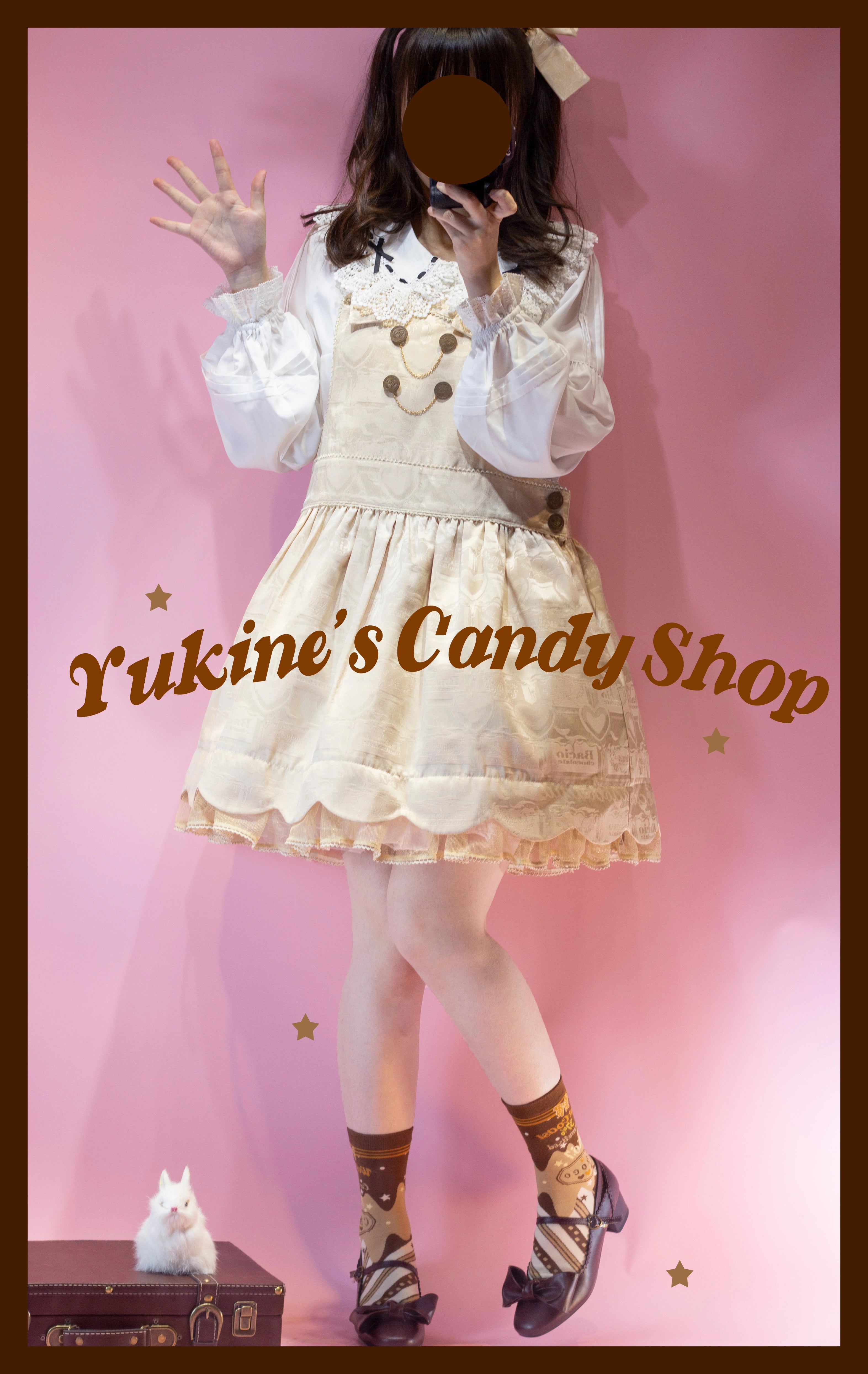 Yukines Box~Kawaii Lolita Chocolate Color Cotton Socks 22190:323650