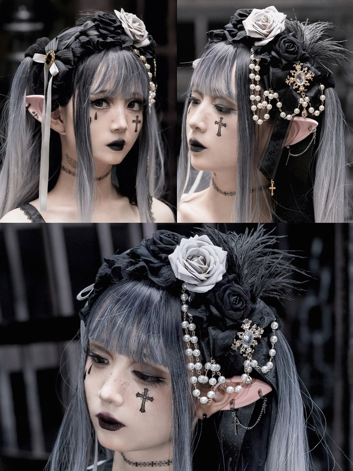 Luna Planetarium - Evil Fang - Gothic Lolita Accessories Brooch Necktie Clip KC Hat