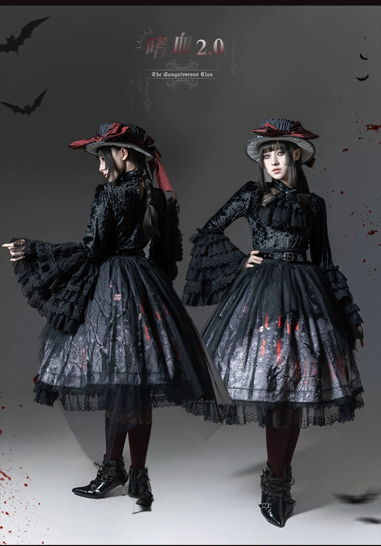 TALEBRINGER - The Sanguivorous Clan 2.0 - Gothic Lolita Coat, Blouse & SK 44090:794624