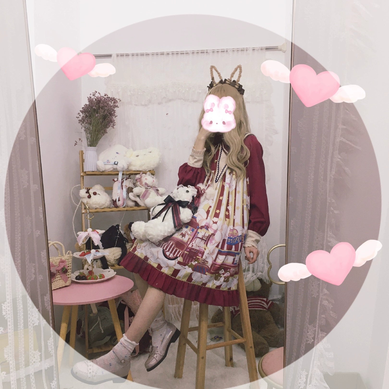 Chestnut Lolita - Gothic Lolita Bag Dark Bloody Bear Bag