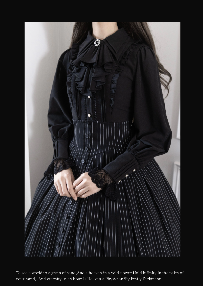 Alice in Wonderland - Love Moon Serenade - Classic Lolita Shirt Preppy Style Blouse