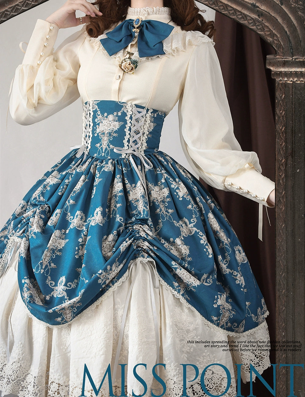 (BFM)Miss Point~Customized Vintage Lolita Skirt Elegant Pullover Fishbone SK 31464:363194