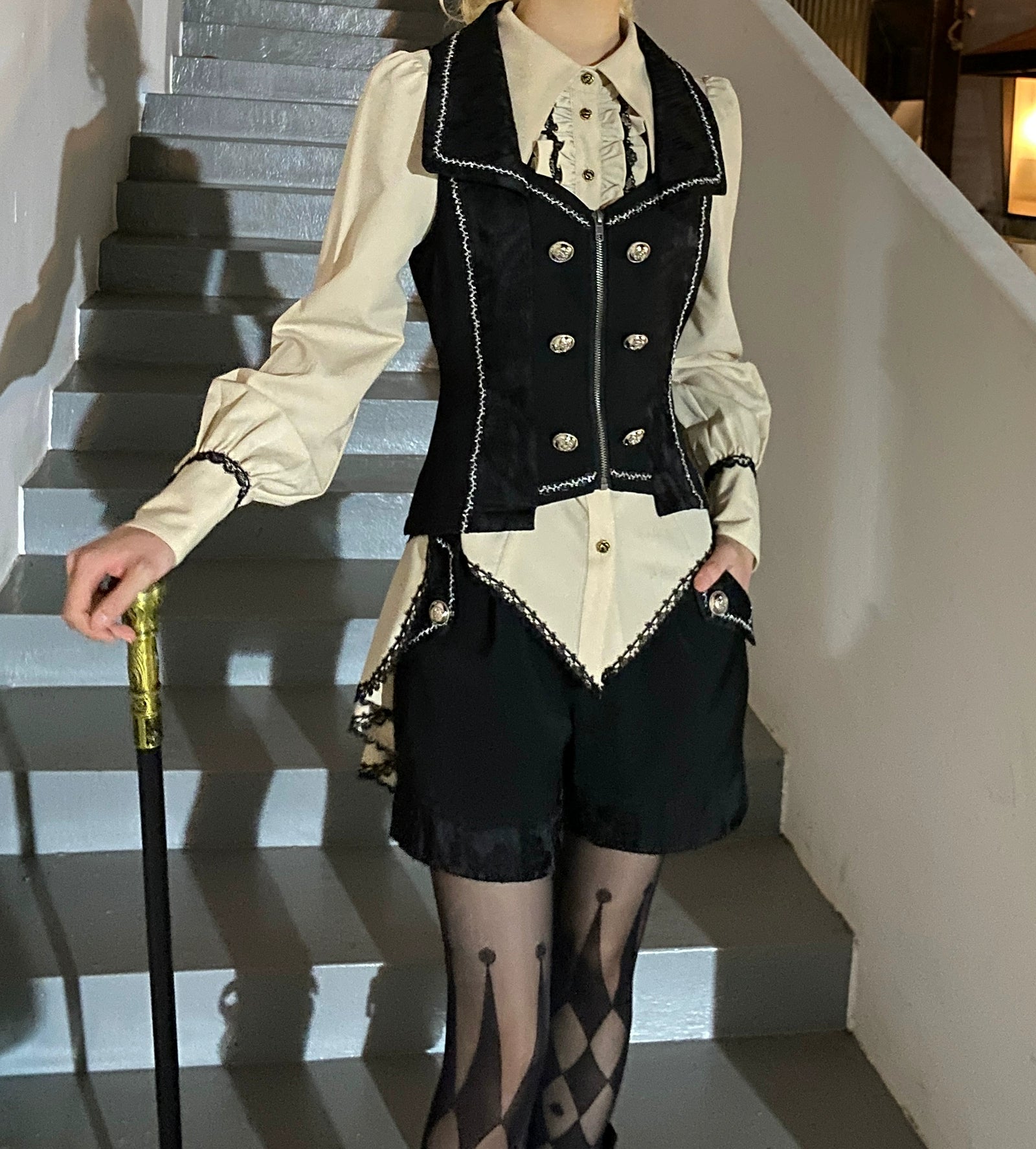 Oath of the Chapter - Ouji Lolita Suit Embroidered Prince Vest Shorts Coat 40532:661856