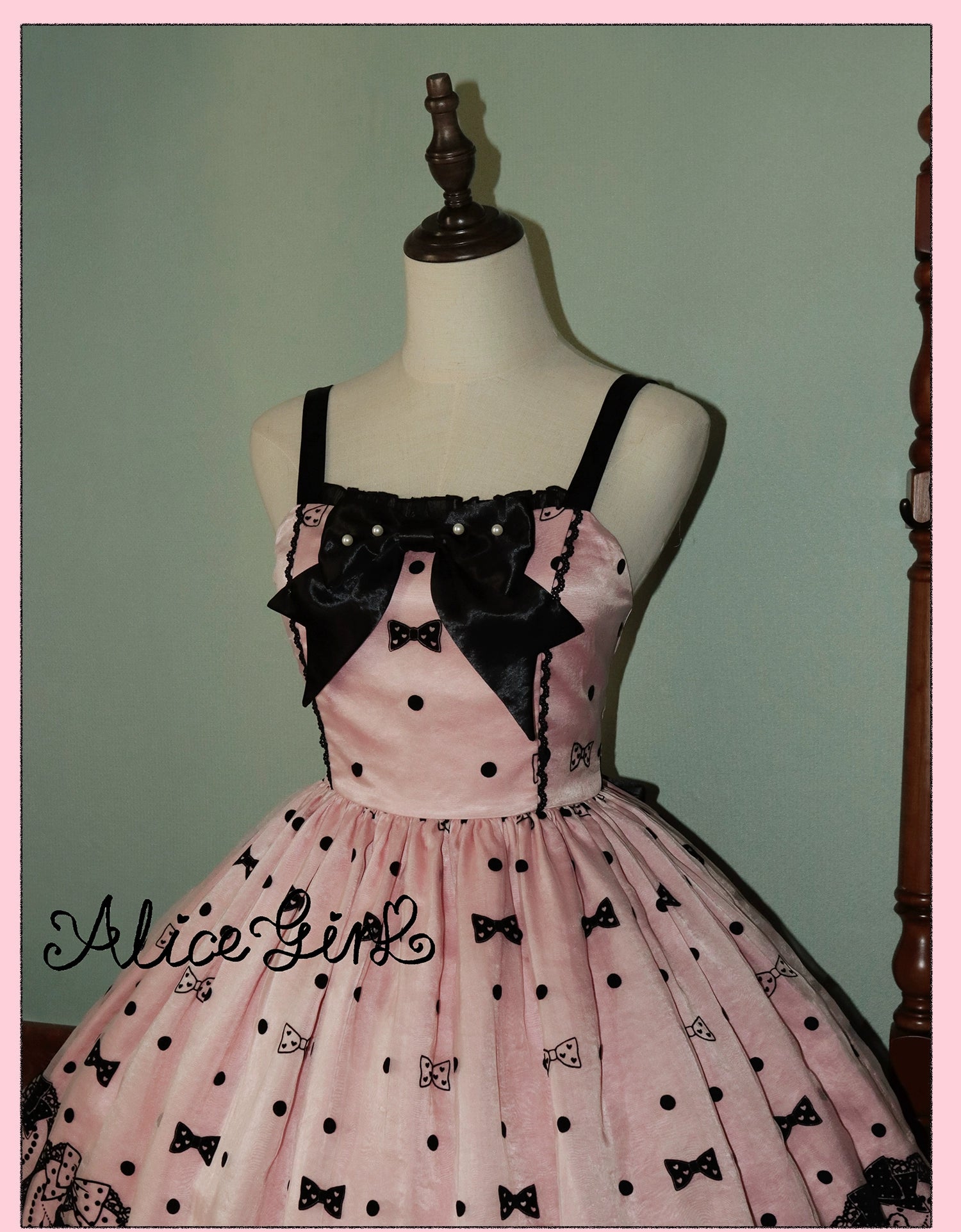 Alice Girl - Brown Sugar Bear - Printed Sweet Lolita Dress, Multiple Styles 43697:783257