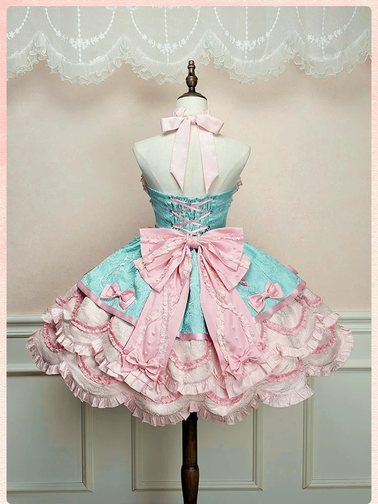 Sweetheart Petal - Sweet Lolita Petal Hem JSK Dress, Halter Neckline 44733:820728