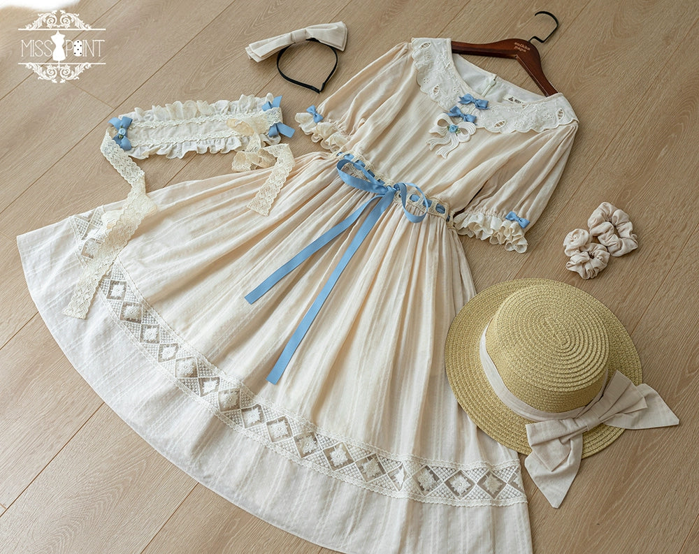 Miss Point - Customized Elegant Lolita OP Dress Cute Daily Girl Short Lolita Dress