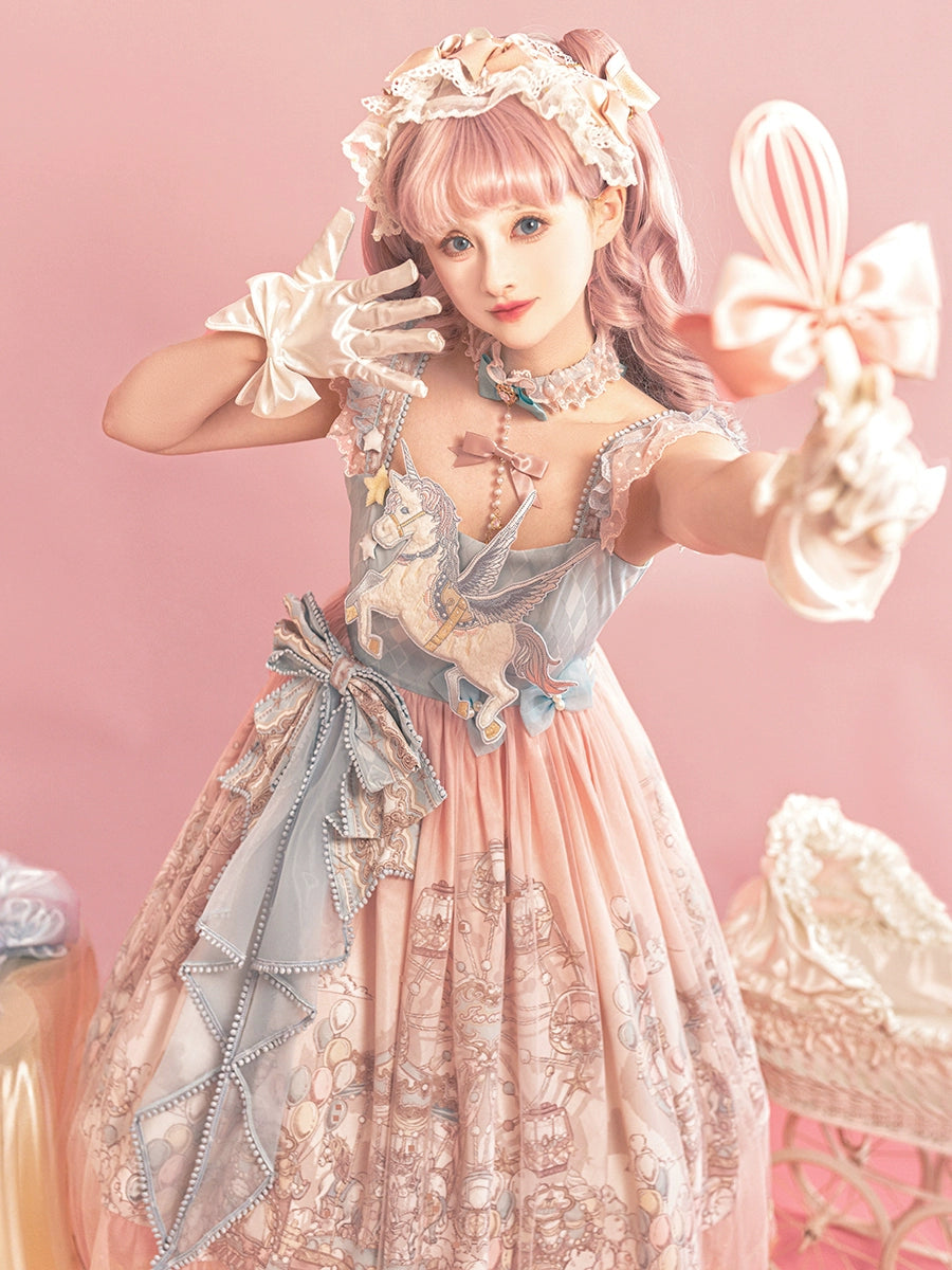Designer Gift - CloudPlay - Sweet Lolita JSK Dress, Carousel Print 43774:785127