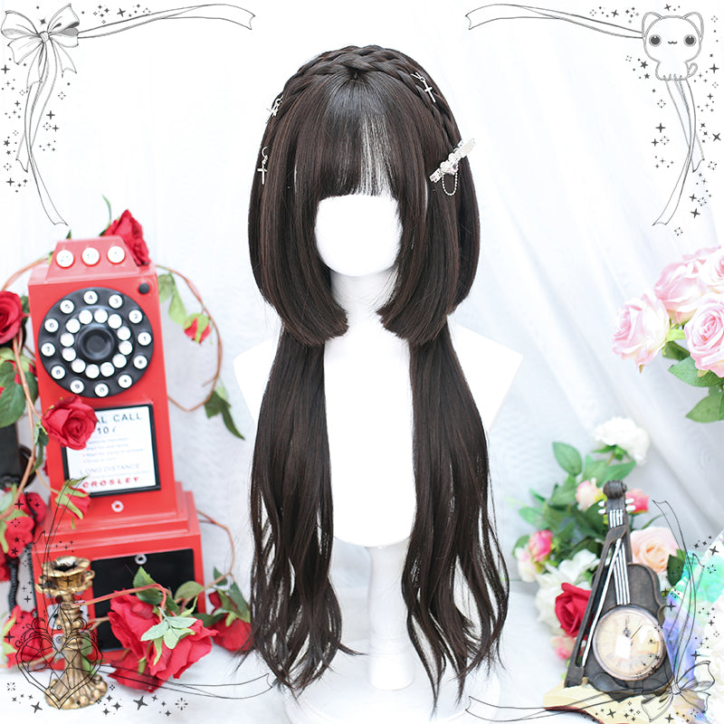 Dalao Home - Sweet Lolita Hime Cut Long Curly Wig Multicolor