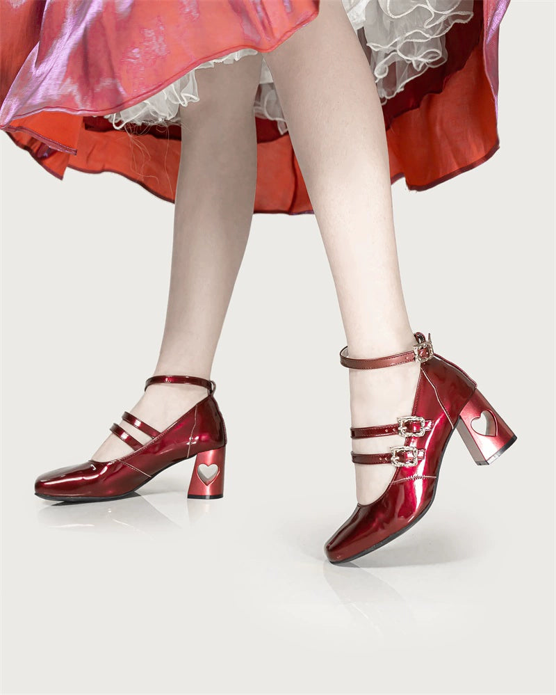 MR.Qiutian - Byron Manor - Elegant Lolita Shoes Thick Mid Heel Shoes