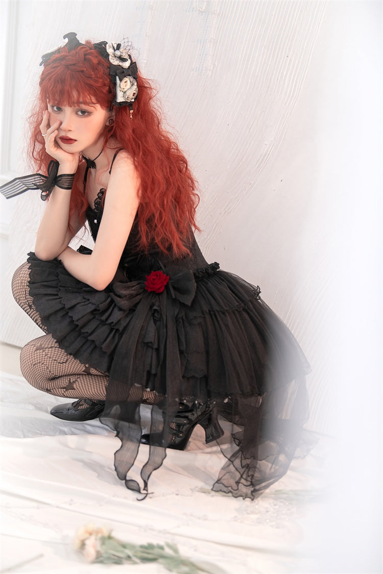 Letters from Unknown Star~Little Rose~Summer Casual Lolita Fashion Dress Sexy JSK 11514:133132
