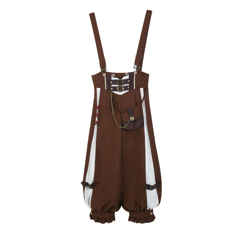 Letters from Unknown Star~Pirate Guide~Vintage Lolita Suit Vest JSK Dress S Male version suspender trousers (L M S) 33466:422878