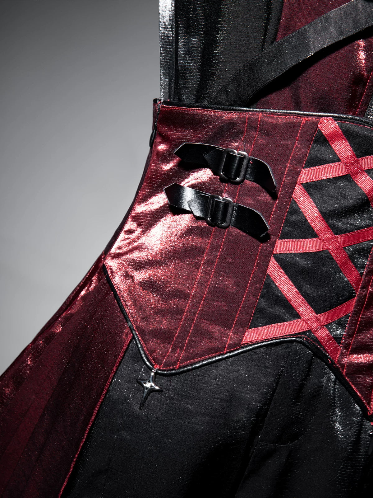 Prime Assassin - Ouji Lolita Suspender Skirt Set, High-low Hem