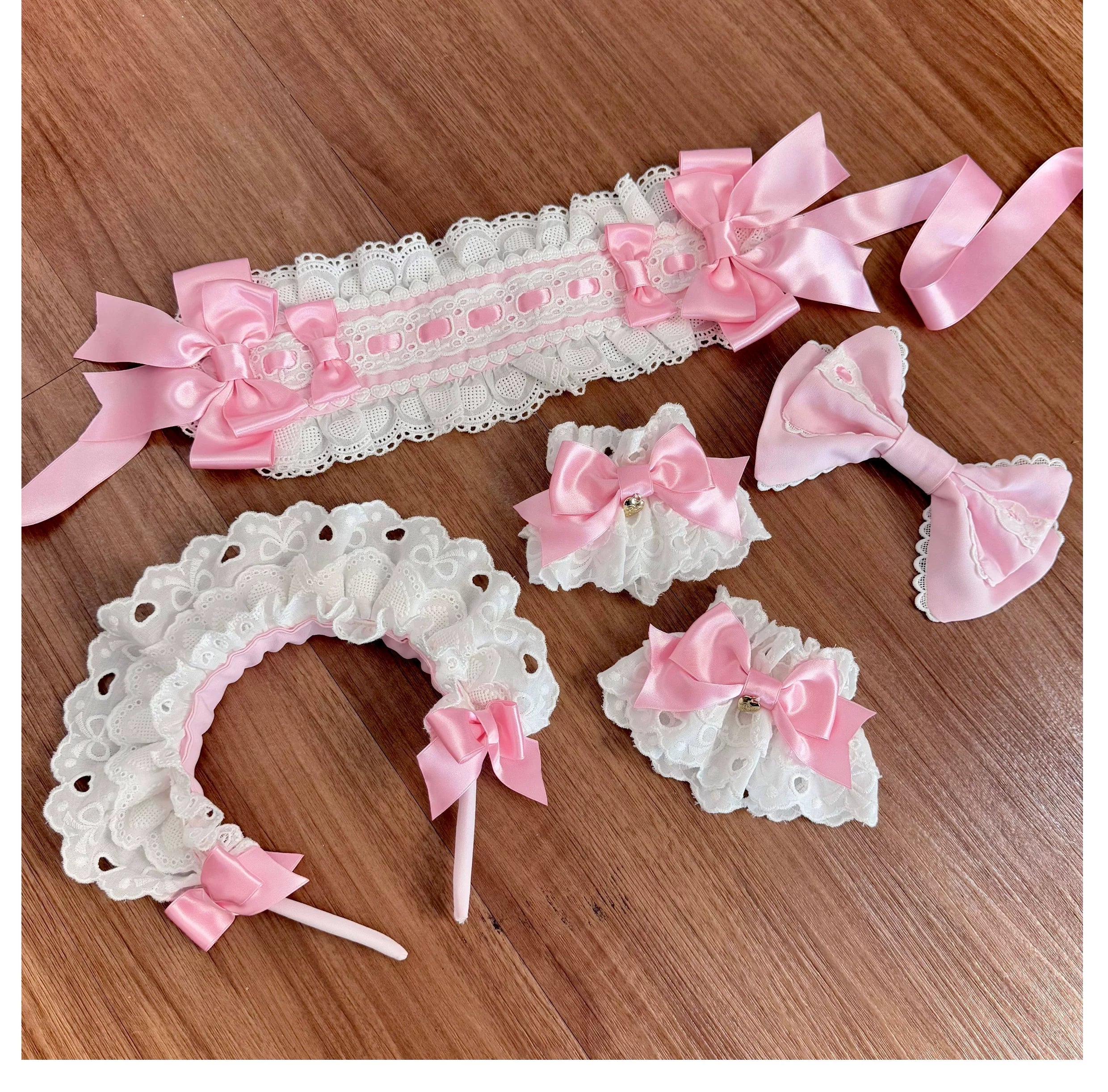Ribbon Story - Sweet Lolita Short Sleeve OP Dress, Peter Pan Collar