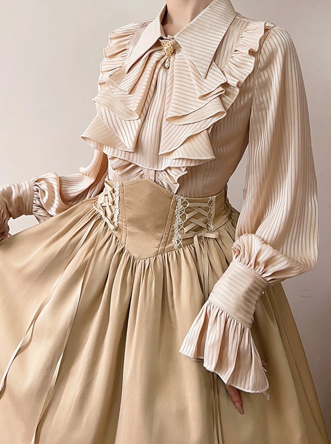 Forest Song - Astris - Classic Lolita SK Double-sided Wearing Fishbone Skirt