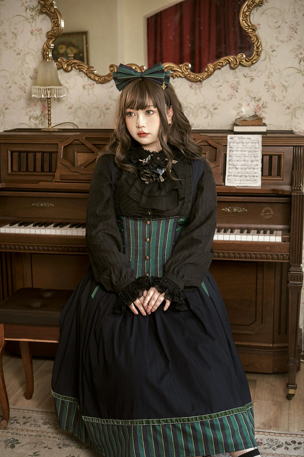 (Buyforme)Miss Point~Custom-Made Lolita Elegant Stand Collar Lolita Shirt 21546:312824