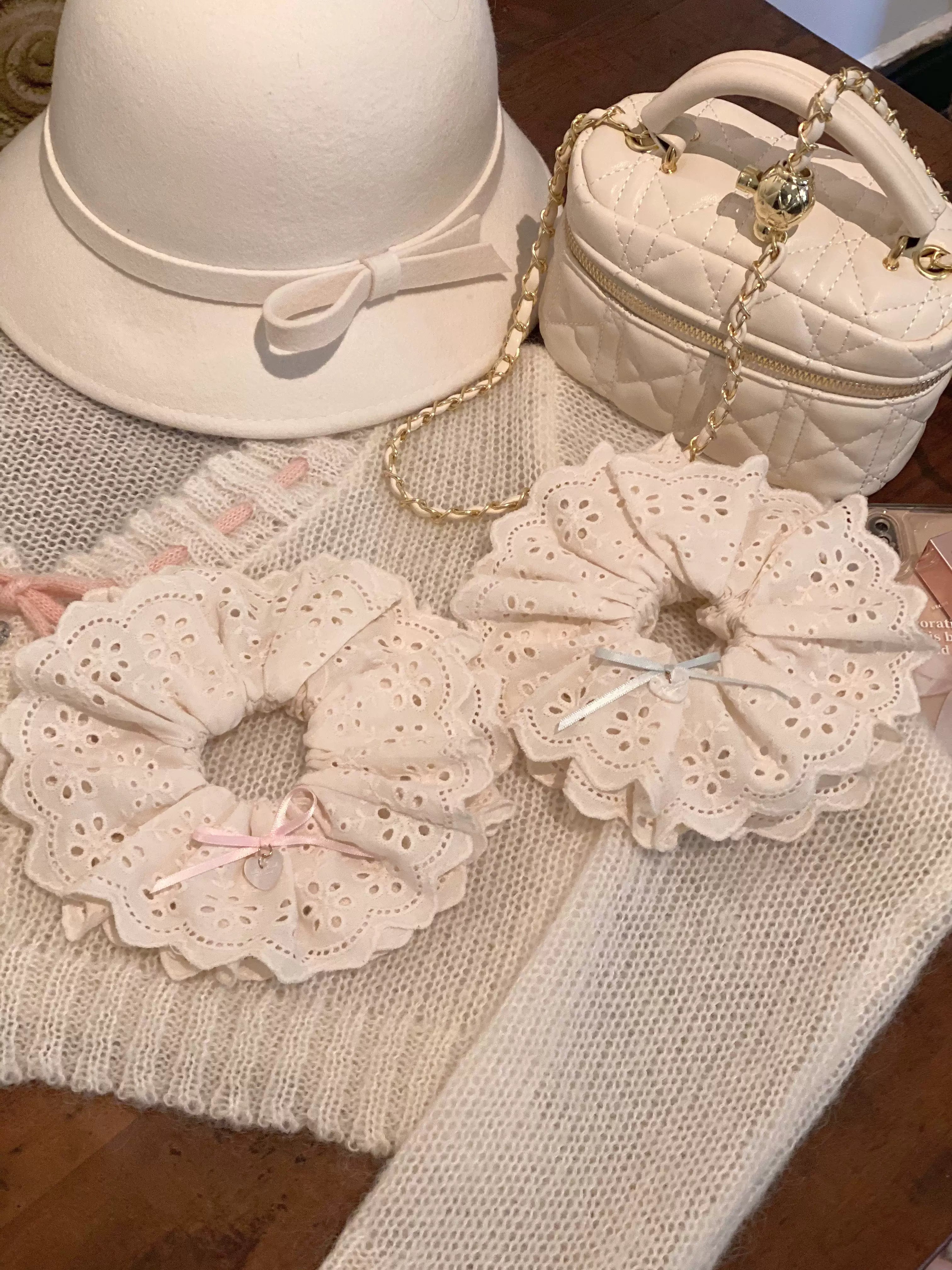 Pure Tea For Dream - Marshmallow Melody - Sweet Lolita Headdress Bow Hair Rope