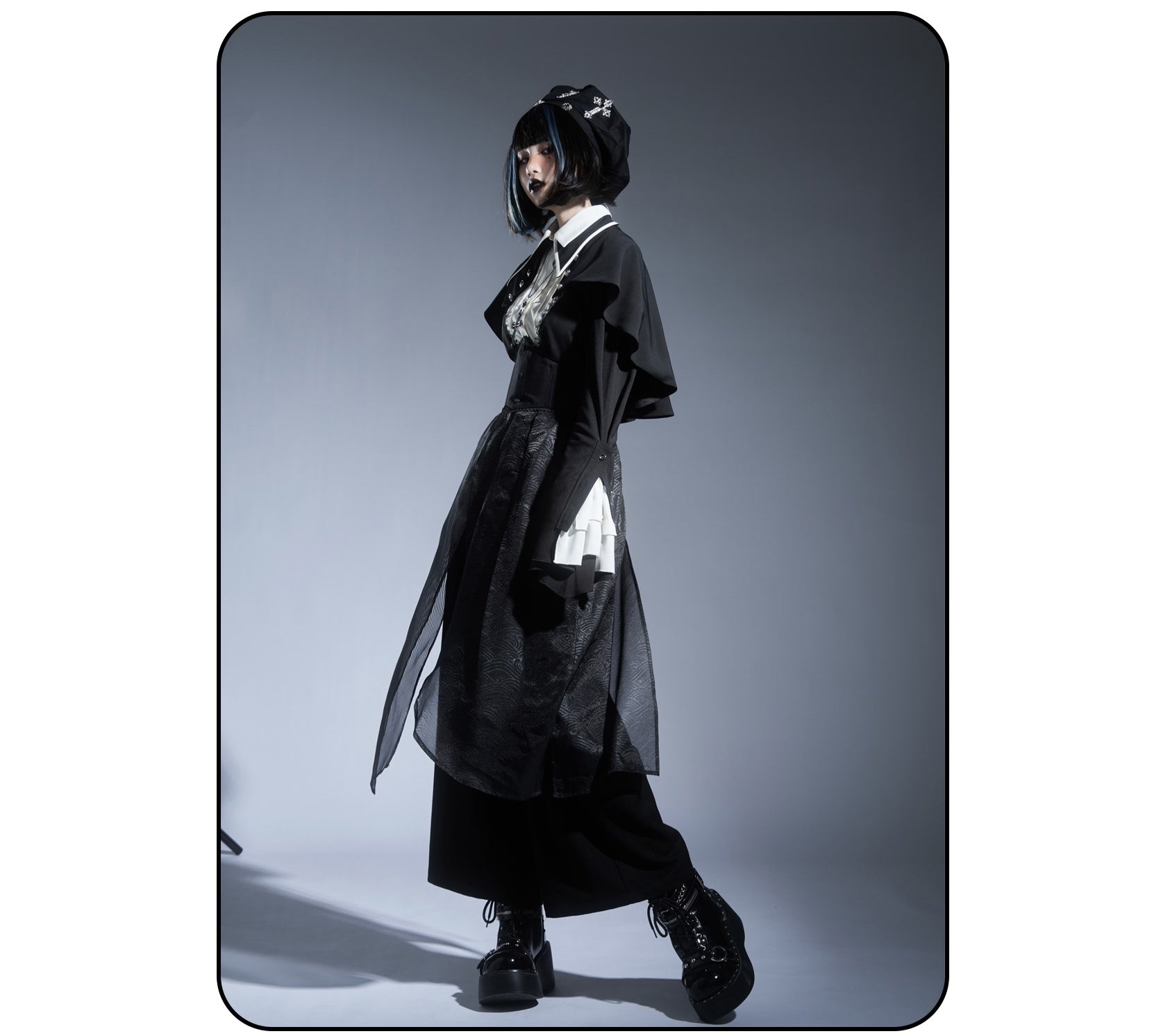 Susin Lolita~Cross Praise~Nun Style Gothic Lolita Dress and Blouse 12878:182252