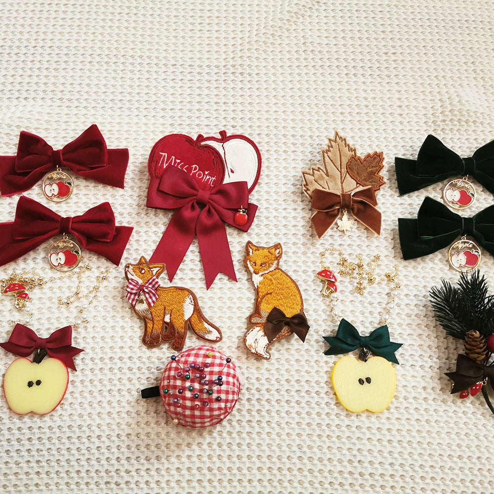 Miss Point - Chuby Box in the Forest - Elegant Lolita Necklace Brooch KC Beret Accessories 38676:595350