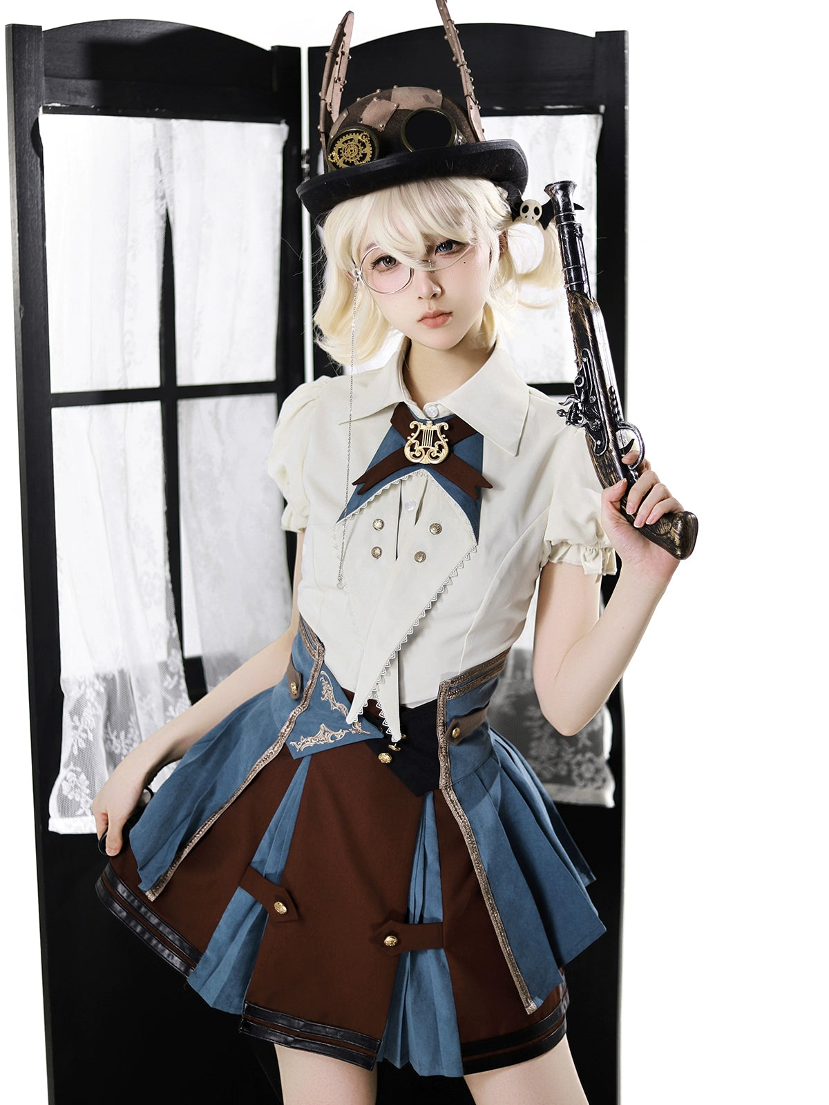 Your Princess - Fairyland Train Conductor - Punk Lolita Skirt Suit (L M S) 43361:784166