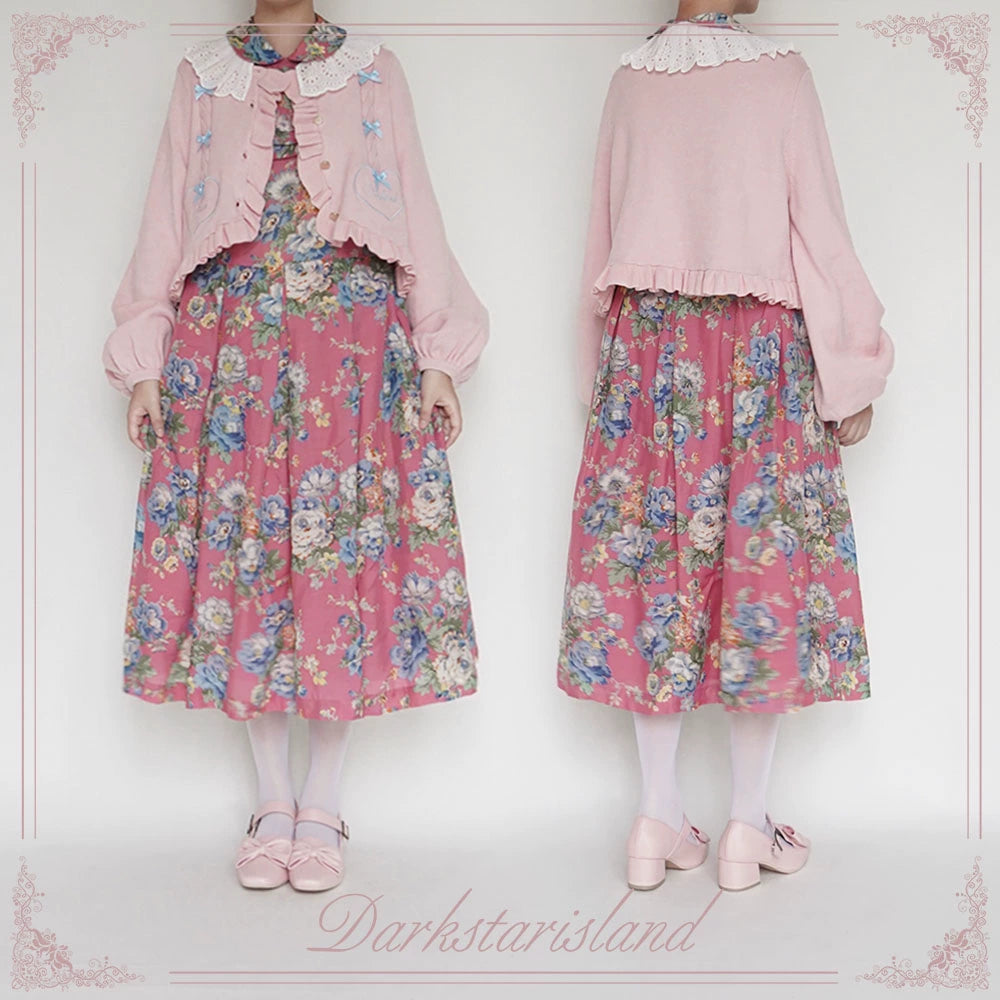 (BFM)Dark Star Island~Sugar Frost~Sweet Lolita Cardigan Knit Embroidered Sweater 34274:449430