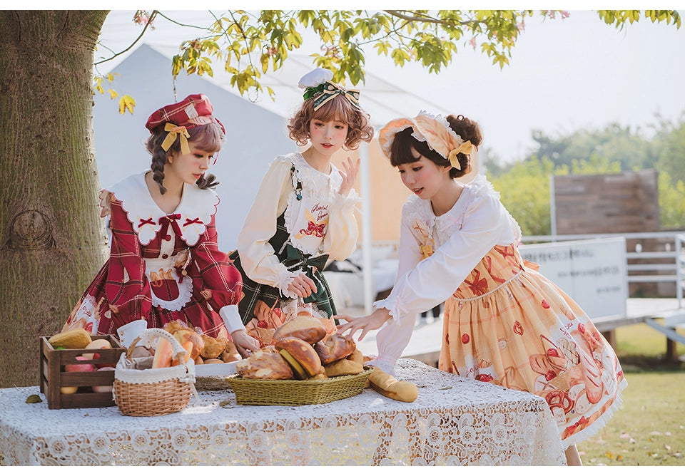 Chemical Romance~Freshly Baked Bread~Sweet Lolita OP Dress Long Sleeve Dress 37032:544258