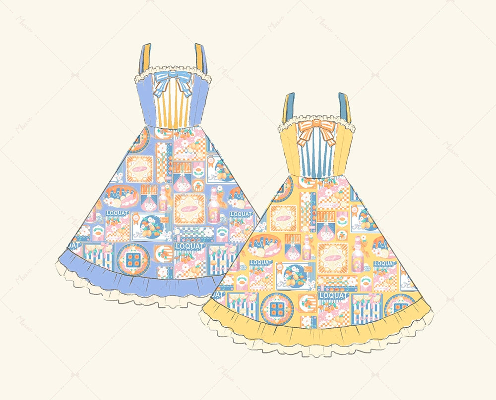 Miss Point~Daisy Lemon~Daily Lolita Lemon Print JSK Customized 21502:310590