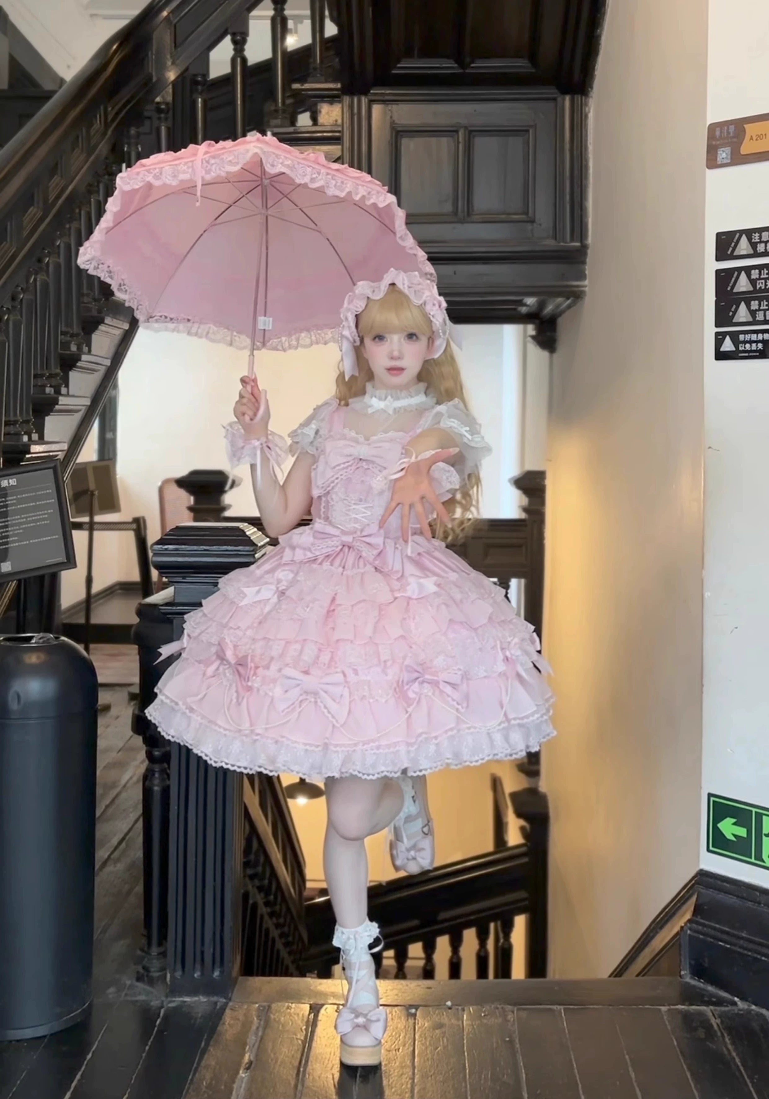 Cocoa Sweetheart - Love Descends - Wedding Lolita Jumper Dress, White Blouse