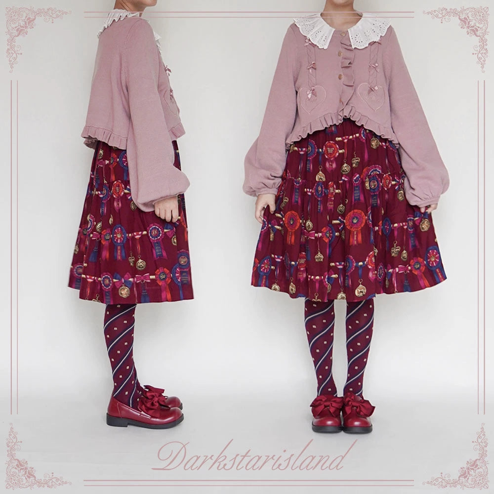 Sugar Frost - Sweet Lolita Cardigan Knit Embroidered Sweater