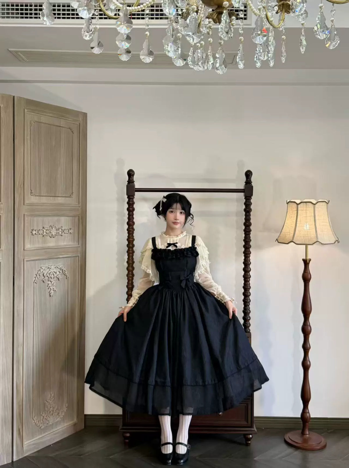 Kiss of Nyx 2.0 - Plus Size Classic Lolita Solid JSK Dress, Boned Waist 45947:869495