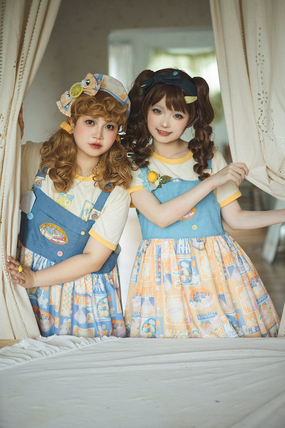 Miss Point - Daisy Lemon - Kawaii Lolita Lemon Print JSK Customized