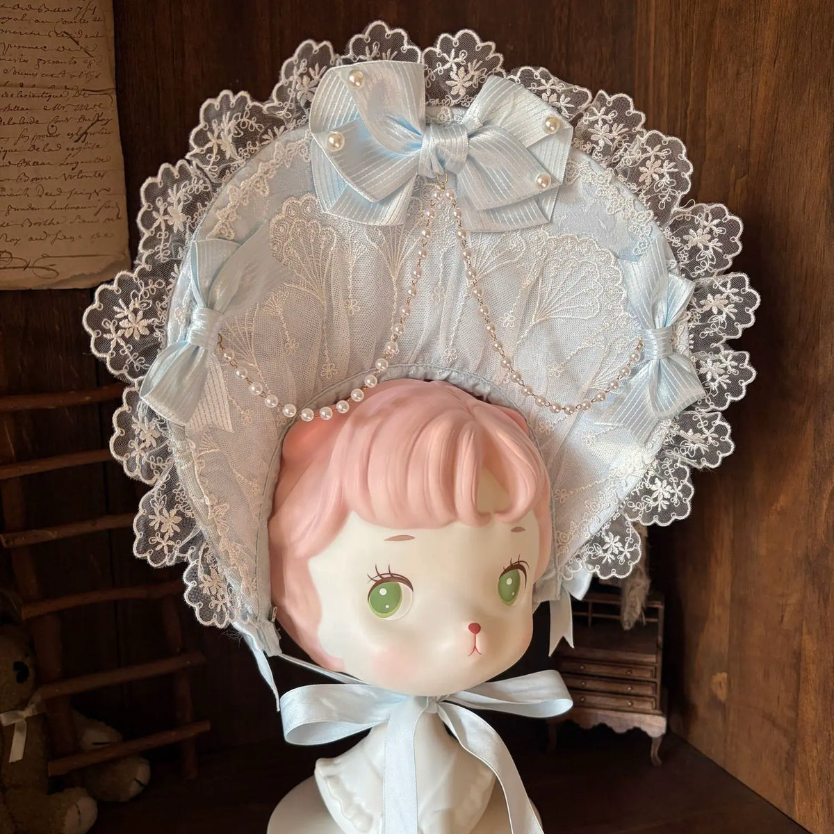 Star Porcelain Doll - Sweet Lolita JSK Dress Set, Tiered Ruffle Hem 46093:874772