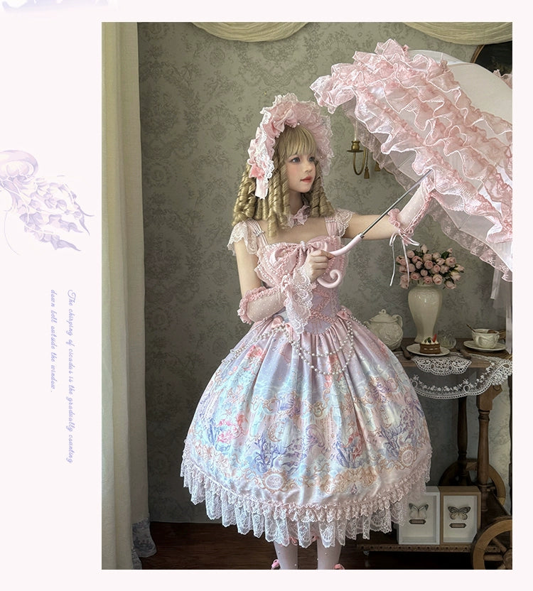 Mengfuzi - The Sea of Dreams - Halter Neck Sweet Lolita JSK Dress