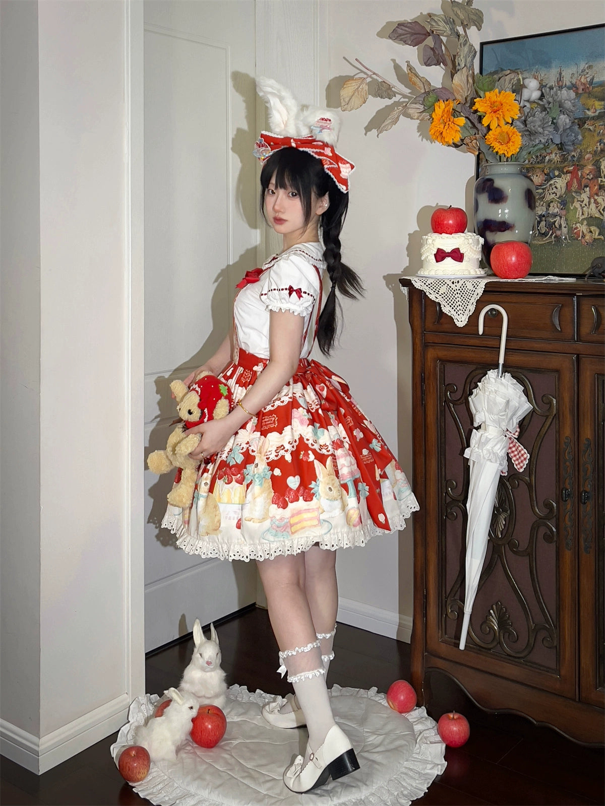 Honey Bunny Cake - Sweet Lolita JSK/OP/Strap SK/Shirt