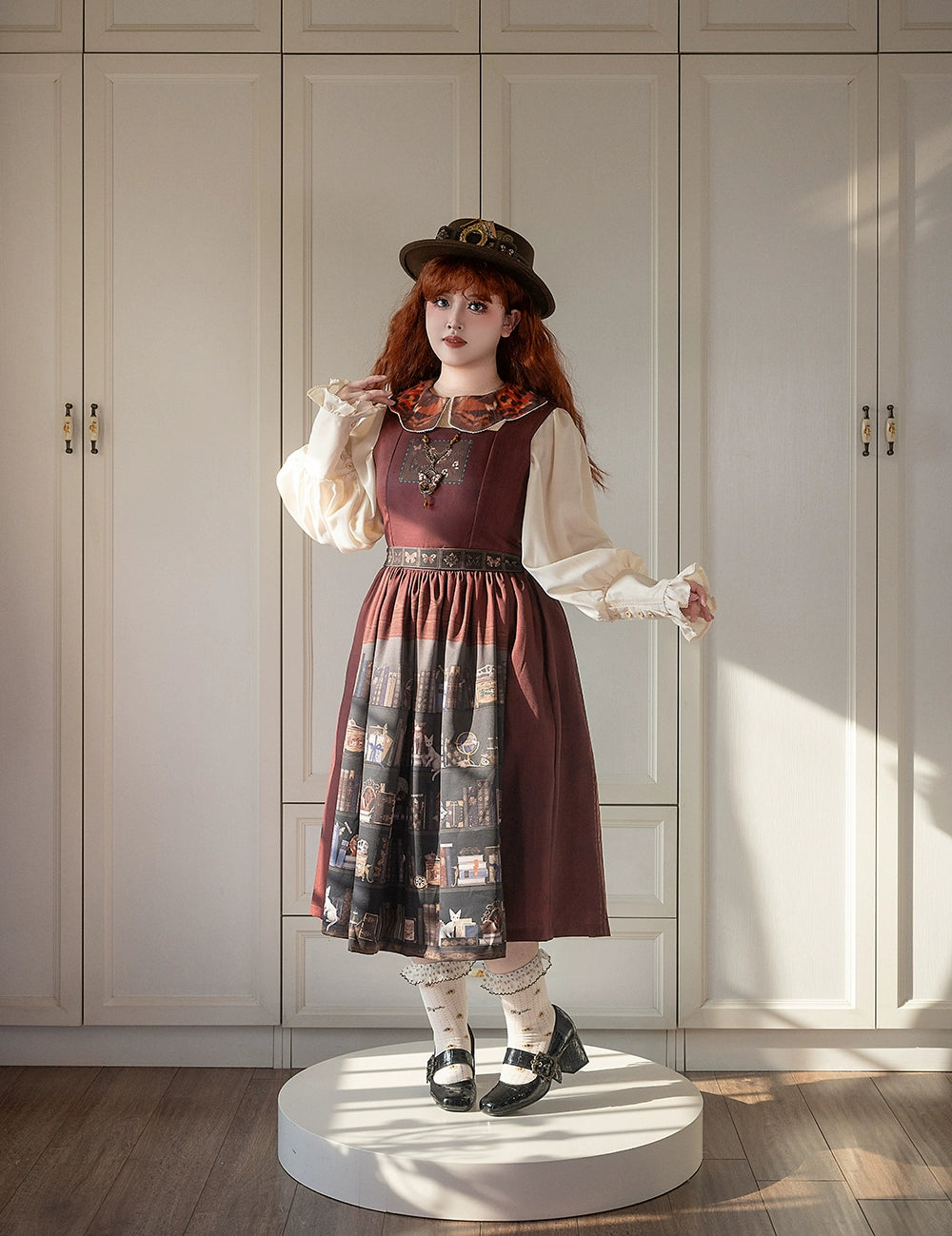 Miss Point - German Bookshelf - Classic Lolita Printed JSK Dress 44029:792949